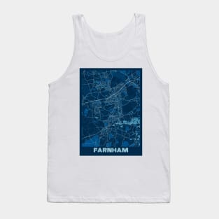 Farnham - United Kingdom Peace City Map Tank Top